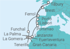 Winter Sunshine Escape to the Canary Islands & North Africa Cruise itinerary  - Ambassador Cruise Line