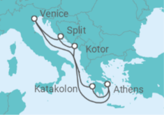 Montenegro, Croatia, Italy Cruise itinerary  - Celestyal Cruises