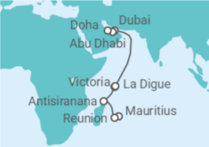 Réunion & Seychelles - Mauritius to Doha Cruise itinerary  - Norwegian Cruise Line