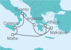 Malta, Italy, Greece Cruise itinerary  - Costa Cruises