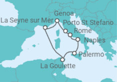 Civitavecchia to Civitavecchia Cruise itinerary  - Silversea