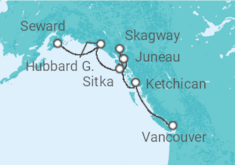 Vancouver to Seward (Anchorage Cruise itinerary  - Silversea