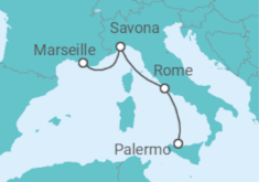 Sicily to Marseille Cruise itinerary  - Costa Cruises