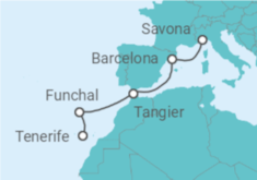 Savona to Tenerife Cruise itinerary  - Costa Cruises