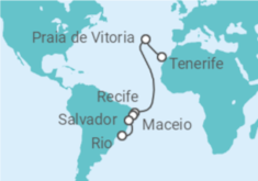 Tenerife to Rio de Janeiro Cruise itinerary  - Costa Cruises