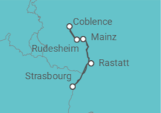 Cruise and Hike through the Rhine Valley Rhineland history, traditions, and ambiance (port-to-port c Cruise itinerary  - CroisiEurope