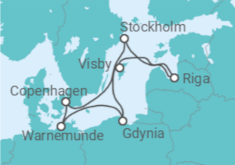 Poland, Sweden, Latvia, Denmark Cruise itinerary  - MSC Cruises