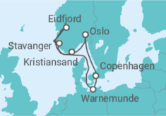 Norway, Denmark All Inc. Cruise itinerary  - MSC Cruises