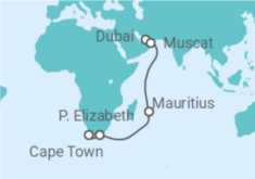 United Arab Emirates, Oman, Mauritius, South Africa Cruise itinerary  - Costa Cruises