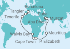 Abu Dhabi to Barcelona Cruise itinerary  - Costa Cruises