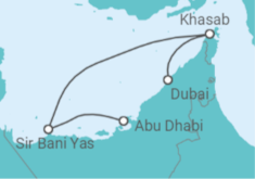 Dubai to Abu Dhabi Cruise itinerary  - Celestyal Cruises