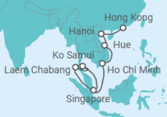 Thailand, Vietnam - Singapore to Hong Kong Cruise itinerary  - Celebrity Cruises