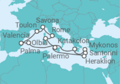 Spain, Greece, Italy, France Cruise itinerary  - Costa Cruises