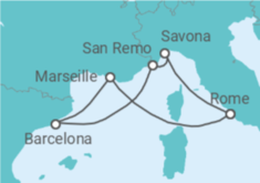 Italy, Spain, France Cruise itinerary  - Costa Cruises