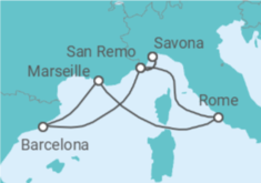 Spain, France, Italy Cruise itinerary  - Costa Cruises