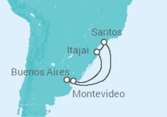 Brazil, Uruguay Cruise itinerary  - Costa Cruises