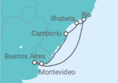 Argentina, Brazil Cruise itinerary  - Costa Cruises