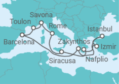 France, Italy, Greece, Turkey Cruise itinerary  - Costa Cruises