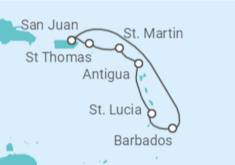 Virgin Islands, Sint Maarten, Antigua And Barbuda, Saint Lucia, Barbados Cruise itinerary  - Celebrity Cruises