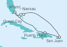 The Bahamas, Puerto Rico All Inc. Cruise itinerary  - MSC Cruises