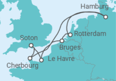 France, Germany, Holland, Belgium All Inc. Cruise itinerary  - MSC Cruises