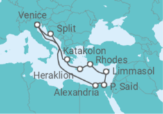 Italy, Greece, Cyprus, Egypt All Inc. Cruise itinerary  - MSC Cruises