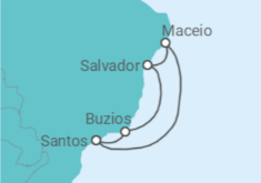 Brazil Cruise itinerary  - MSC Cruises