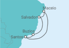 Brazil Cruise itinerary  - MSC Cruises