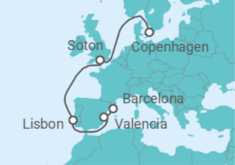 United Kingdom, Portugal, Spain Cruise itinerary  - MSC Cruises