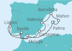 Spain, Portugal Cruise itinerary  - AIDA