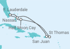 The Bahamas, Puerto Rico, Virgin Islands Cruise itinerary  - Holland America Line