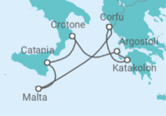 Malta, Italy, Greece Cruise itinerary  - AIDA