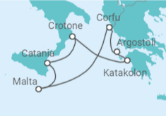 Malta, Italy, Greece Cruise itinerary  - AIDA