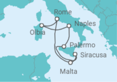 Malta, Italy Cruise itinerary  - AIDA