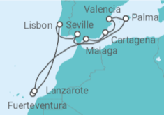 Spain, Portugal Cruise itinerary  - AIDA