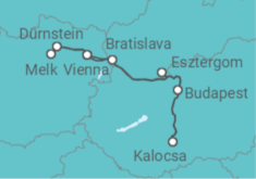 The beautiful blue Danube (port-to-port cruise) Cruise itinerary  - CroisiEurope