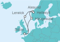 United Kingdom, Norway All Inc. Cruise itinerary  - MSC Cruises