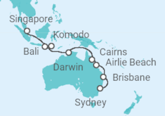 Sydney to Singapore Cruise itinerary  - Silversea