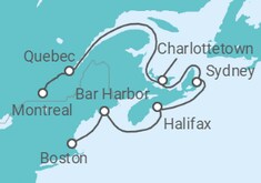 Canada, US Cruise itinerary  - Holland America Line