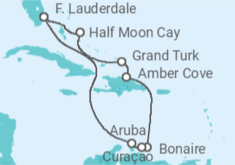 The Bahamas, Netherlands Antilles, Curaçao, Aruba Cruise itinerary  - Holland America Line