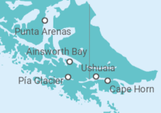 Fjords of Tierra del Fuego Cruise itinerary  - Australis