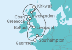 United Kingdom, Guernsey Cruise itinerary  - PO Cruises