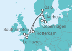 Scandinavia, Rotterdam & Paris Cruise itinerary  - Royal Caribbean