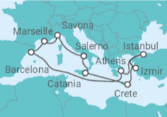 Spain, France, Italy, Greece, Turkey Cruise itinerary  - Costa Cruises