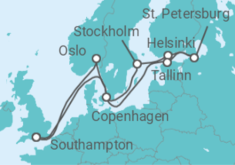 Norway, Denmark, Sweden, Finland, Russia, Estonia Cruise itinerary  - MSC Cruises