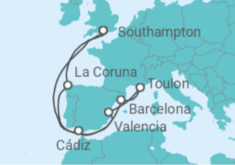 Spanish Cities Cruise itinerary  - PO Cruises