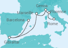 Barcelona to Rome Cruise itinerary  - Princess Cruises