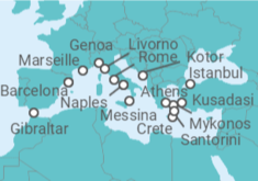 Turkey, Greek Isles & Western Med Cruise itinerary  - Princess Cruises
