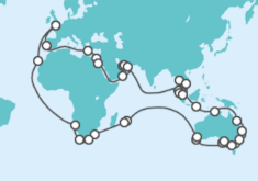 cunard world cruise segments