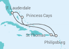 Virgin Islands, Sint Maarten Cruise itinerary  - Princess Cruises